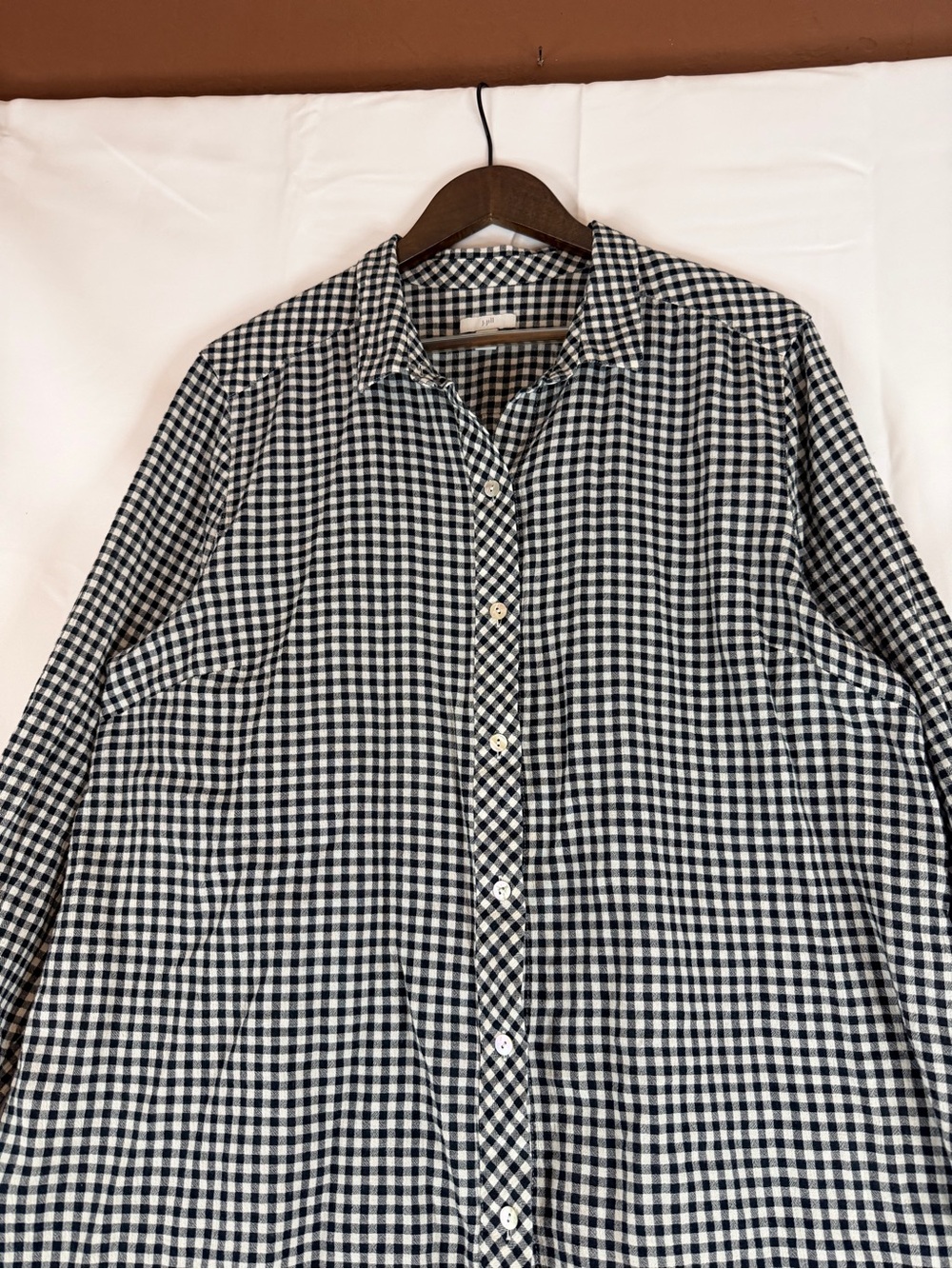 J JILL Women’s Size XL Shirt Button Down Stretch Cotton Plaid Casual Style - Picture 5 of 16